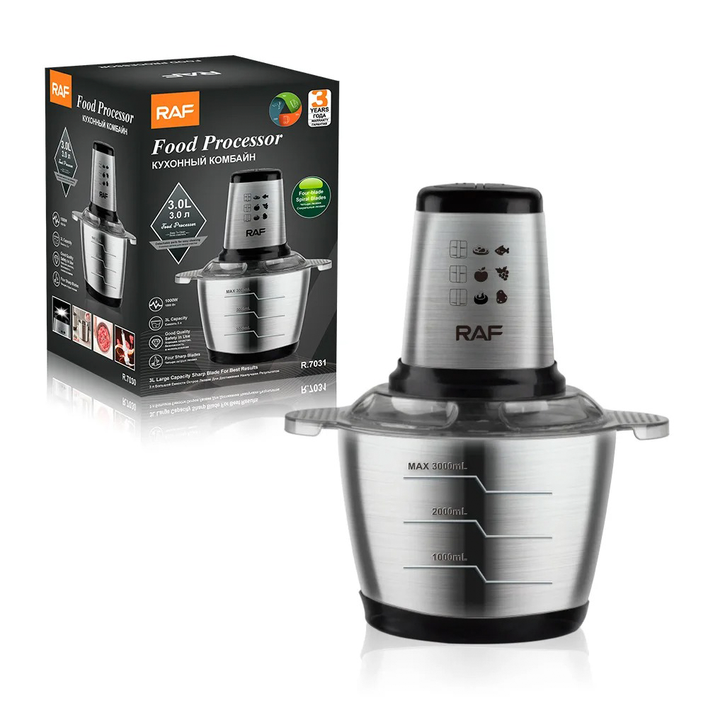 Procesador De Alimentos El ctrico 3 Litros 1000w Acero Inoxi-4