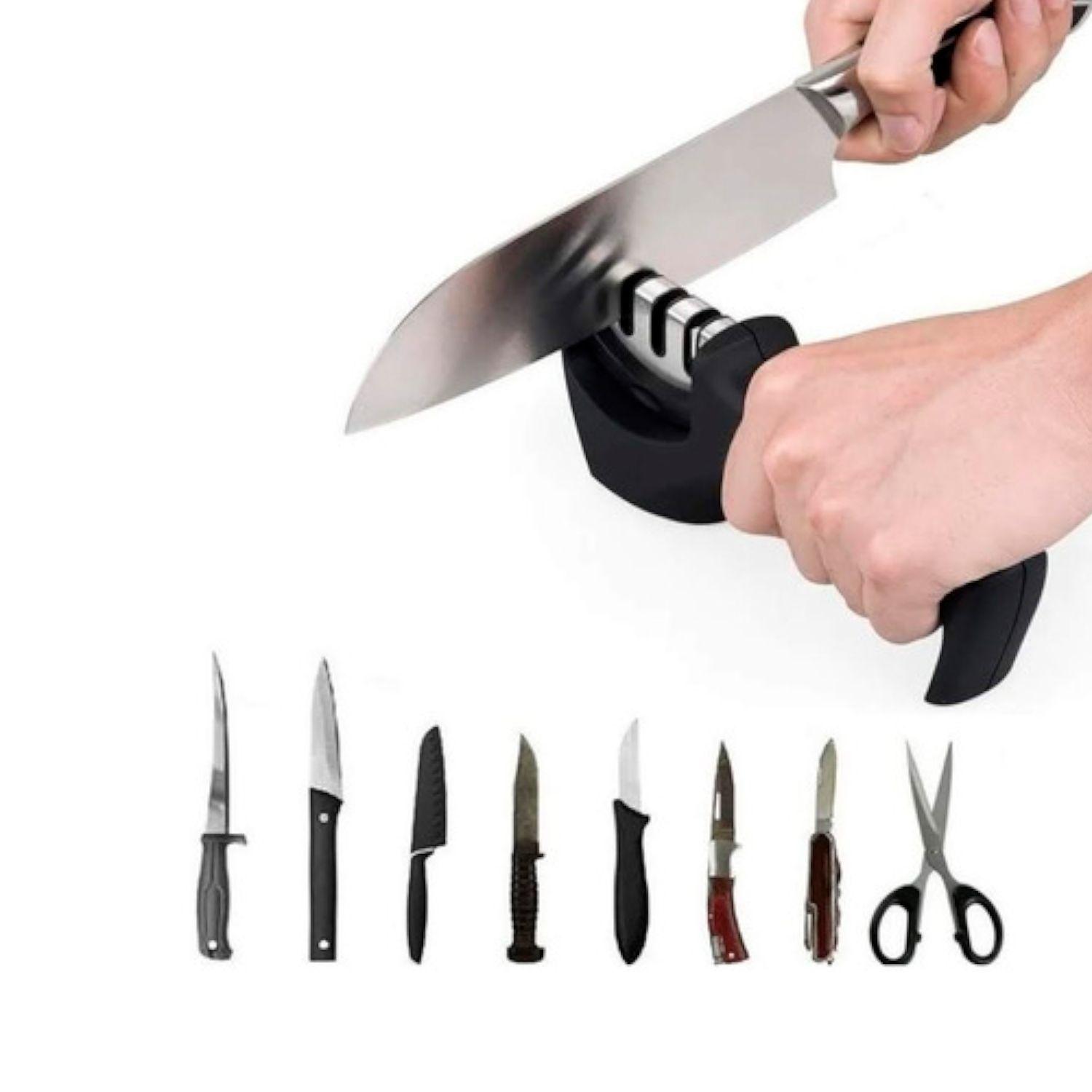 Afilador De Cuchillos Manual De 3 Etapas Con Herramienta-2