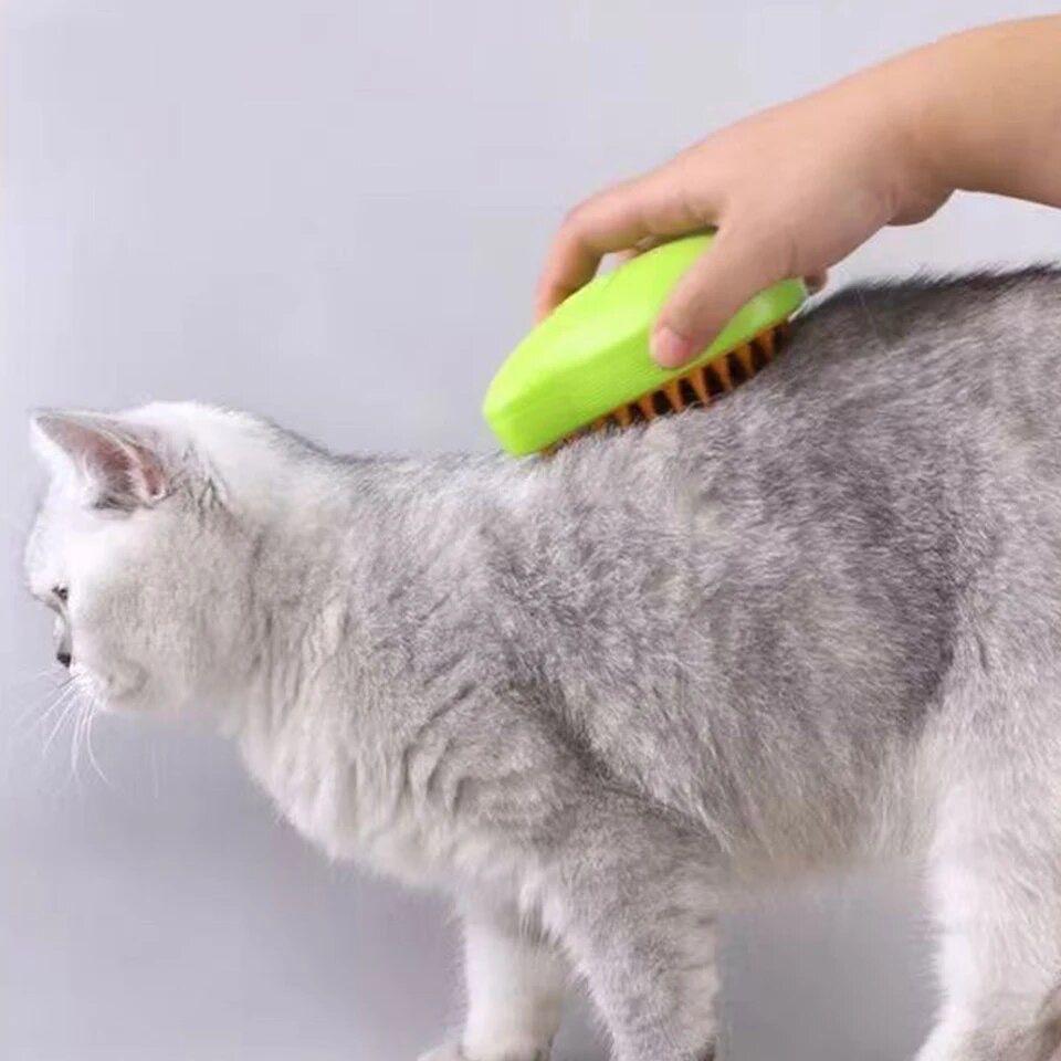Cepillo Automático Gatos Vapor 3 En 1 Masajeador Usb-5