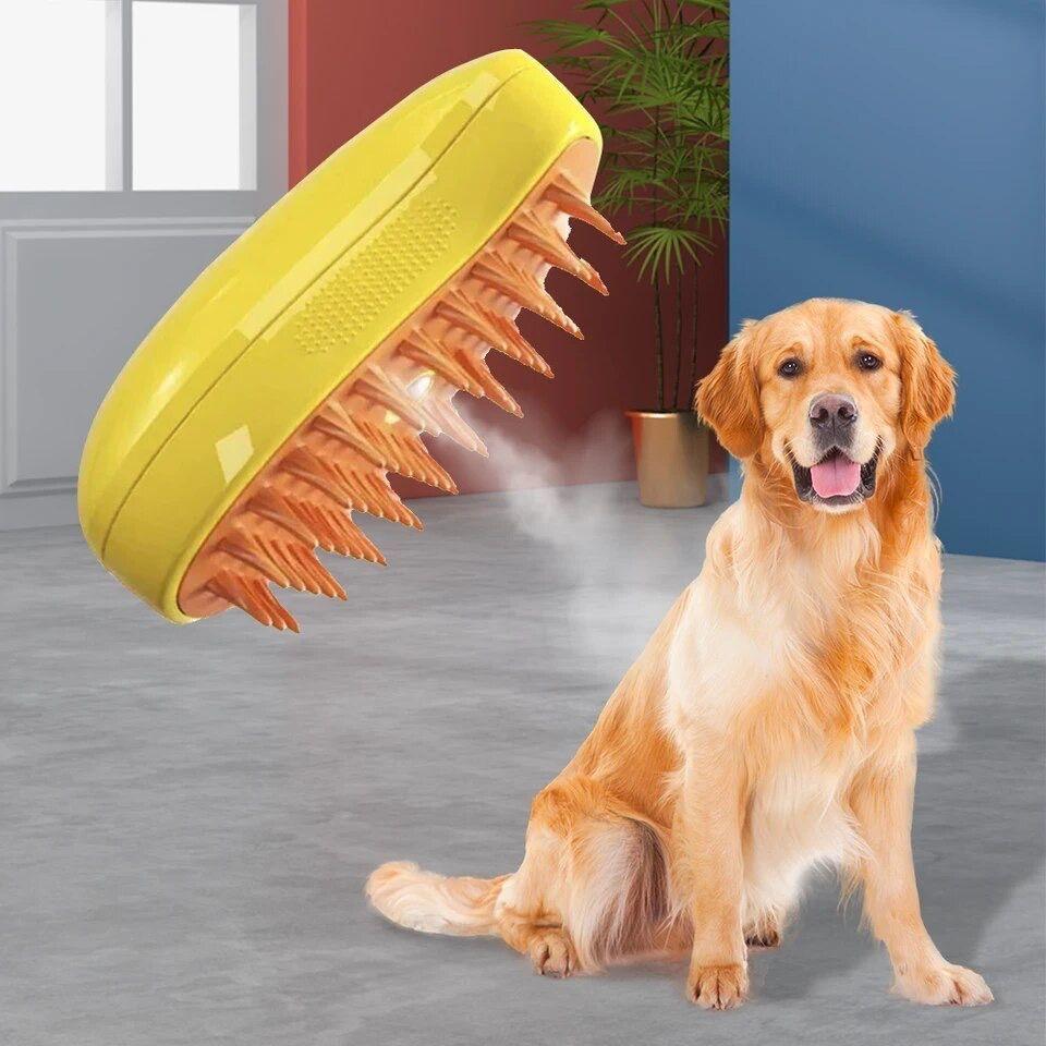 Cepillo Automático Gatos Vapor 3 En 1 Masajeador Usb-7