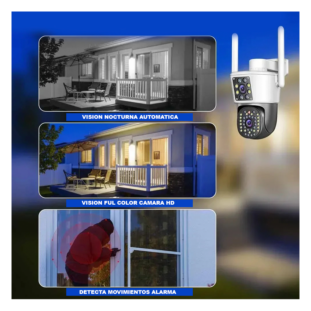 Camara De Seguridad Ip66 Wifi 5g Doble Grabación-4