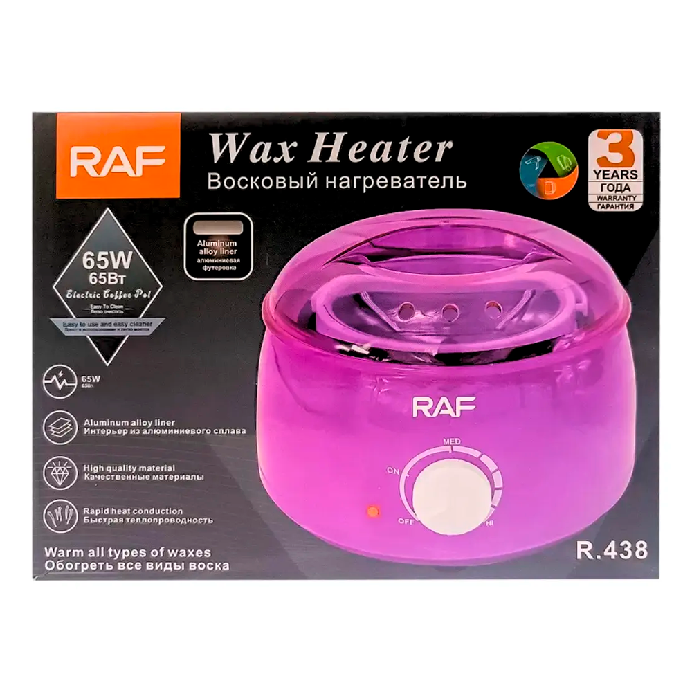 Calentador De Cera Depilatoria Profesional Raf 65w Olla-3