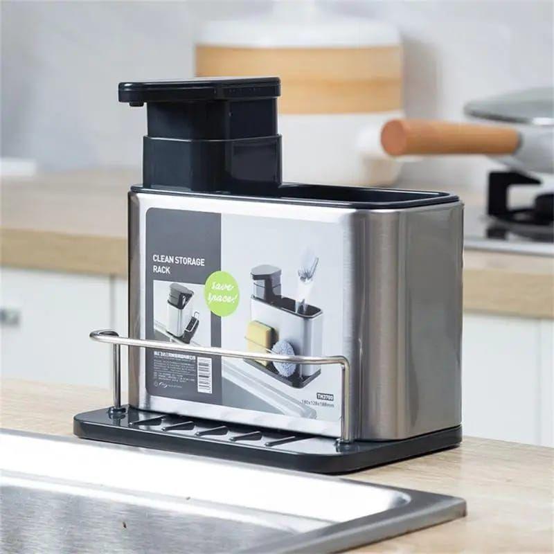 Dispensador Rack Organizador Lavalozas Acero Inox-5