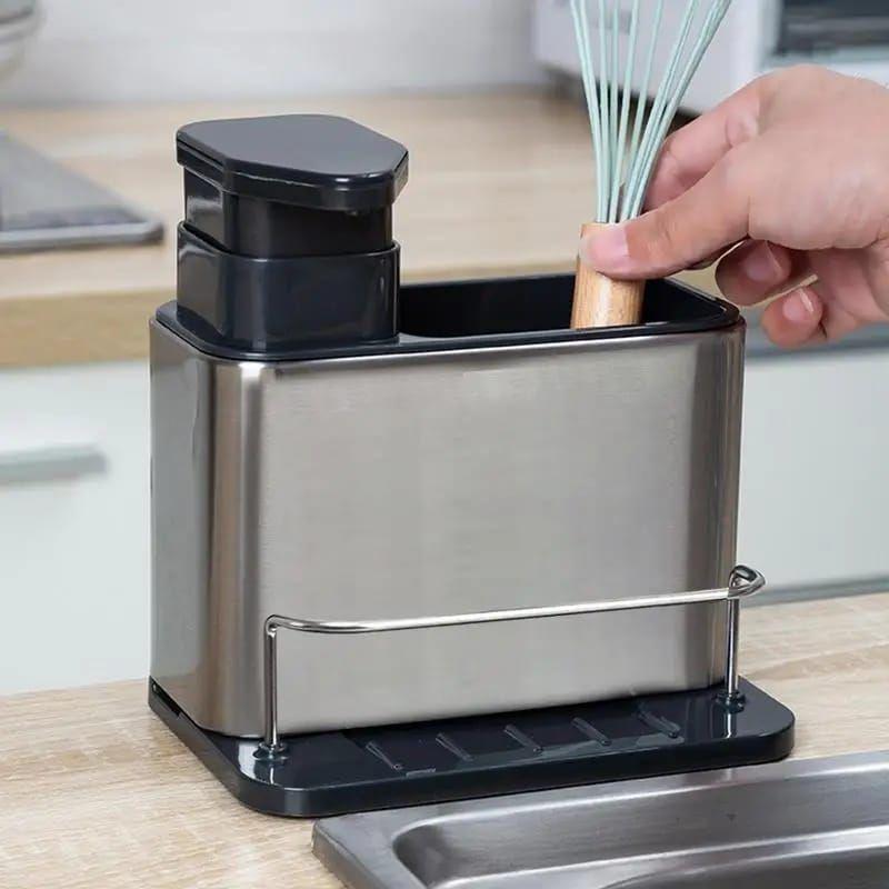 Dispensador Rack Organizador Lavalozas Acero Inox-6