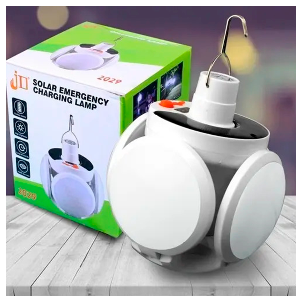 Ampolleta Solar Led Emergencia Recargable 40w Usb Expandible-2
