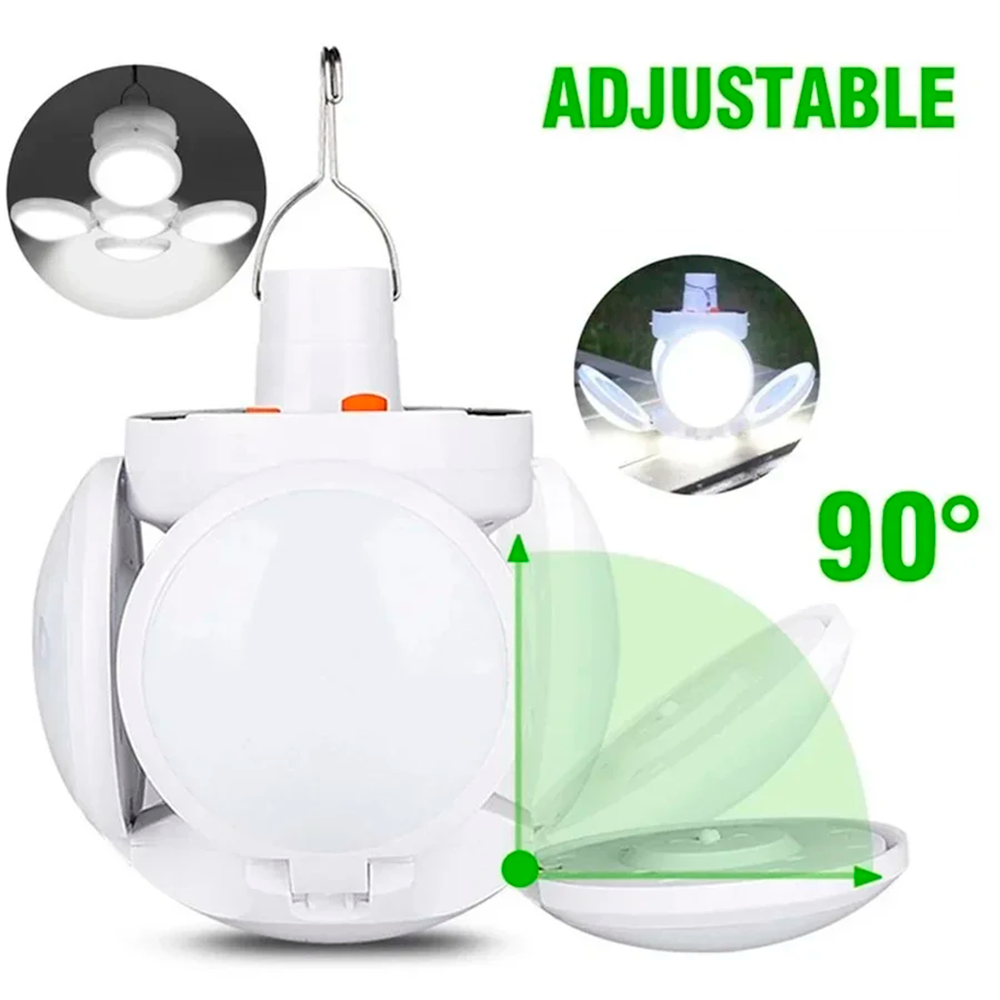 Ampolleta Solar Led Emergencia Recargable 40w Usb Expandible-5