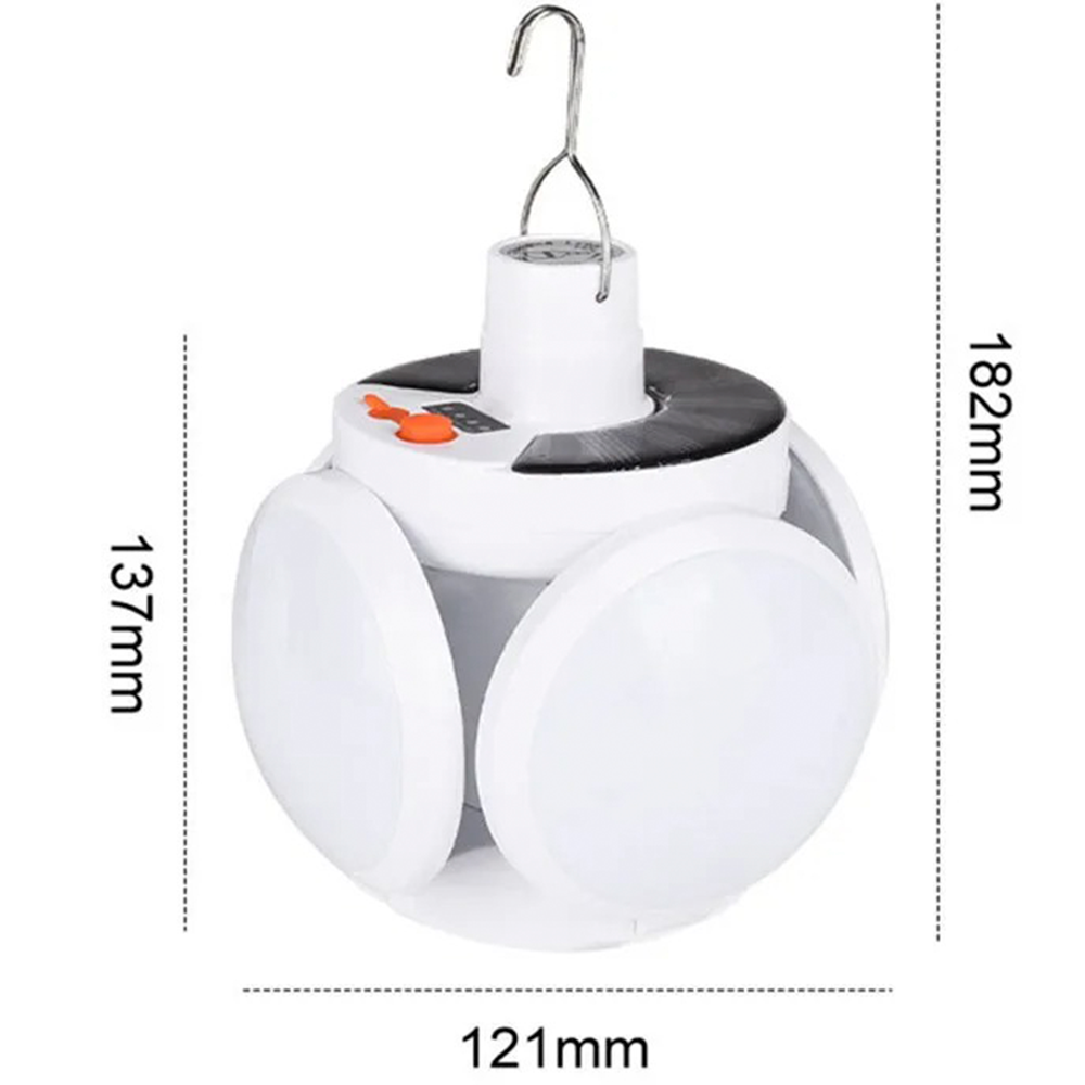 Ampolleta Solar Led Emergencia Recargable 40w Usb Expandible-6