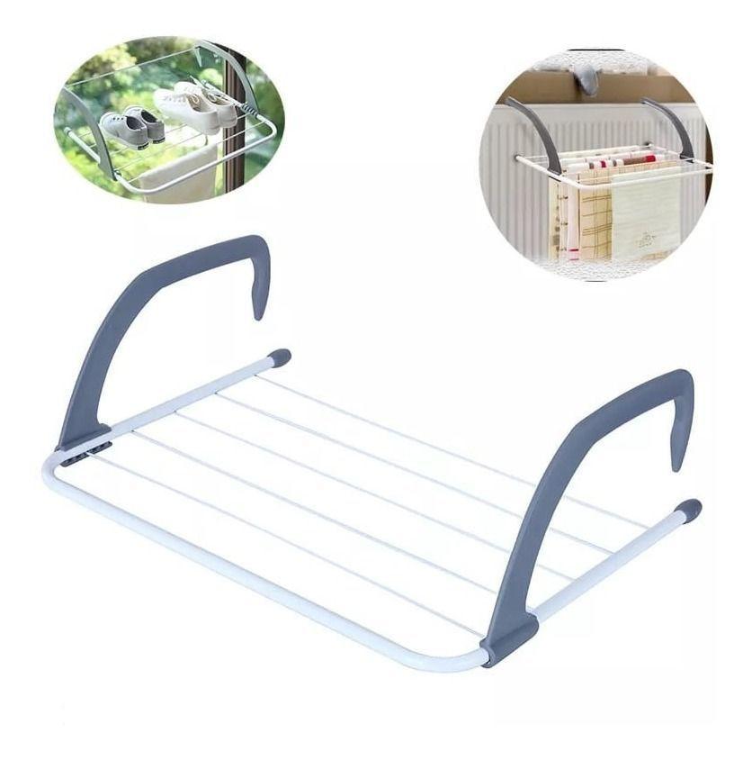 Tendedero Colgador De Ropa Plegable 68x40cm Balcon-5