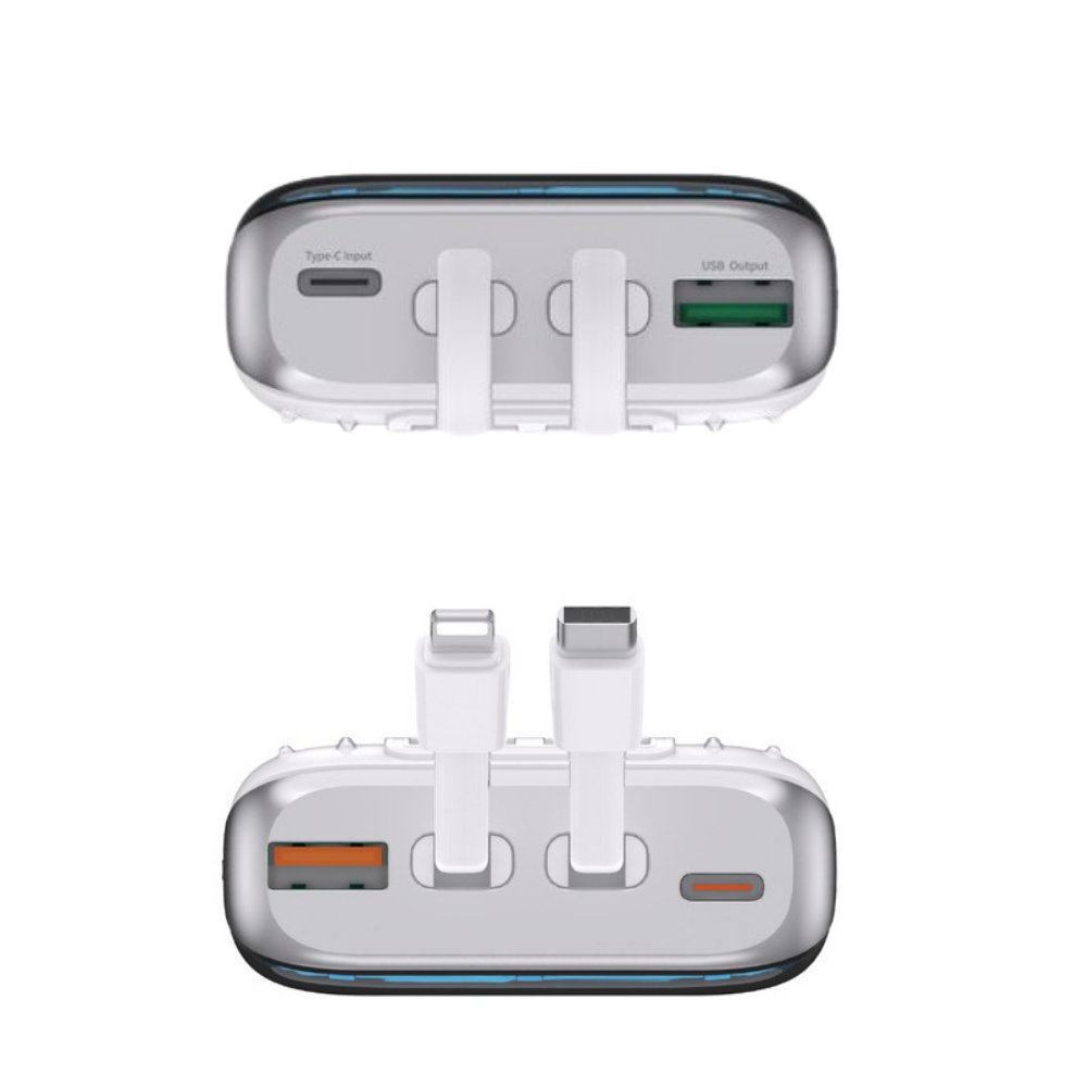 Cargador Vidvie Power Bank Ultra Rápida Trasparente 2 En 1-4