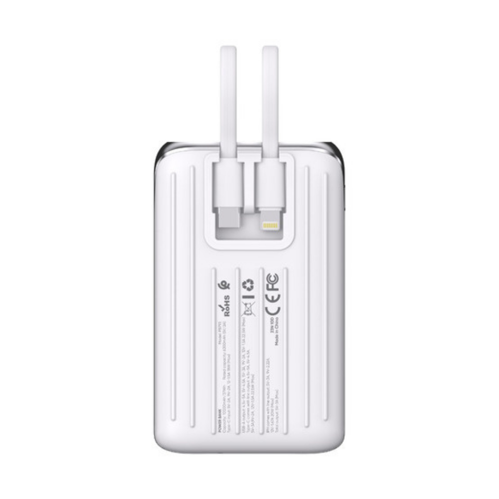 Cargador Vidvie Power Bank Ultra Rápida Trasparente 2 En 1-6
