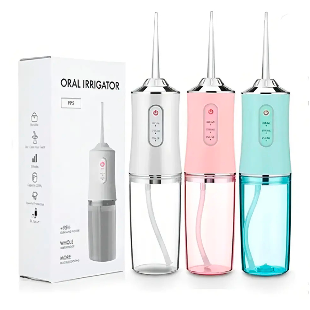 Irrigador Bucal Port til Recargable Usb 4 Boquillas Limpiado-1