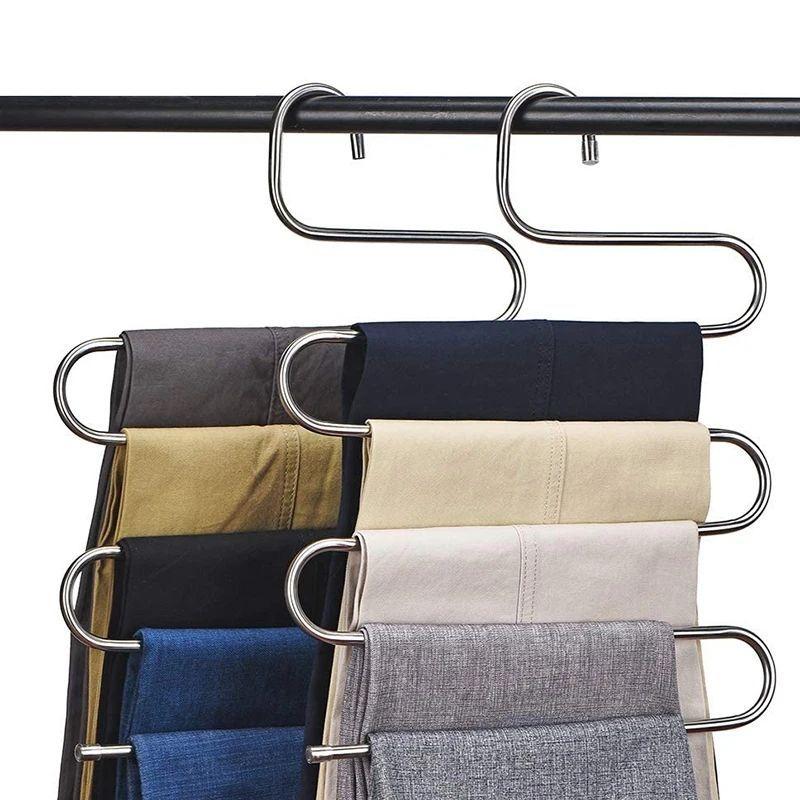 Colgador De Pantalones De Metal Multifuncional-4