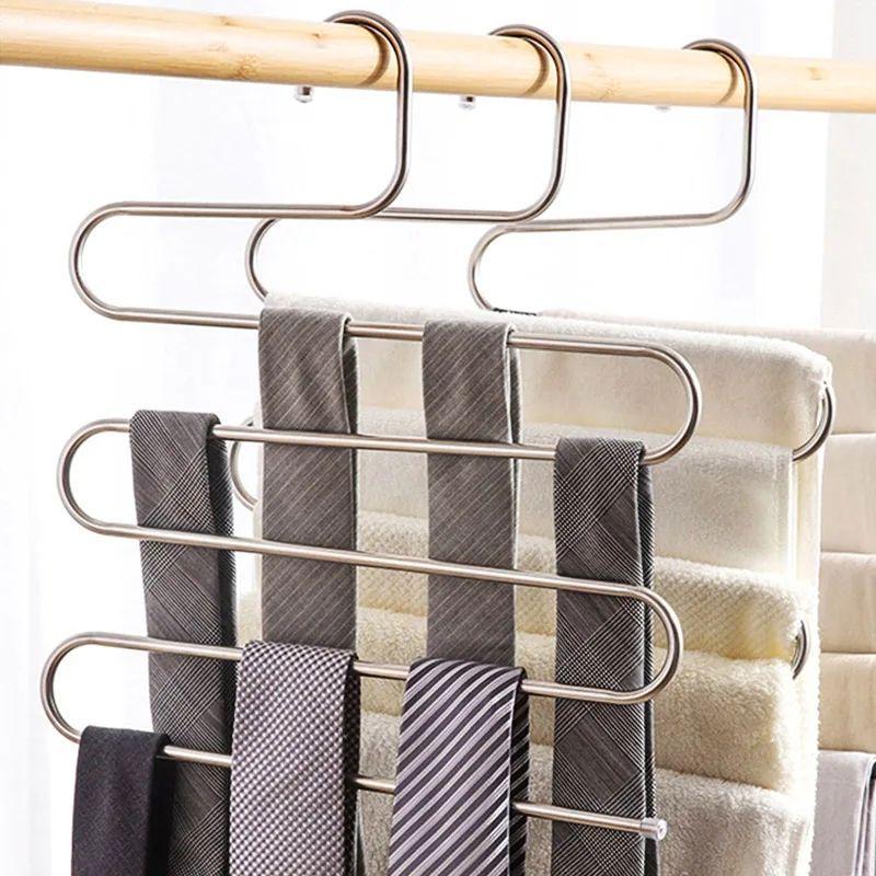 Colgador De Pantalones De Metal Multifuncional-5