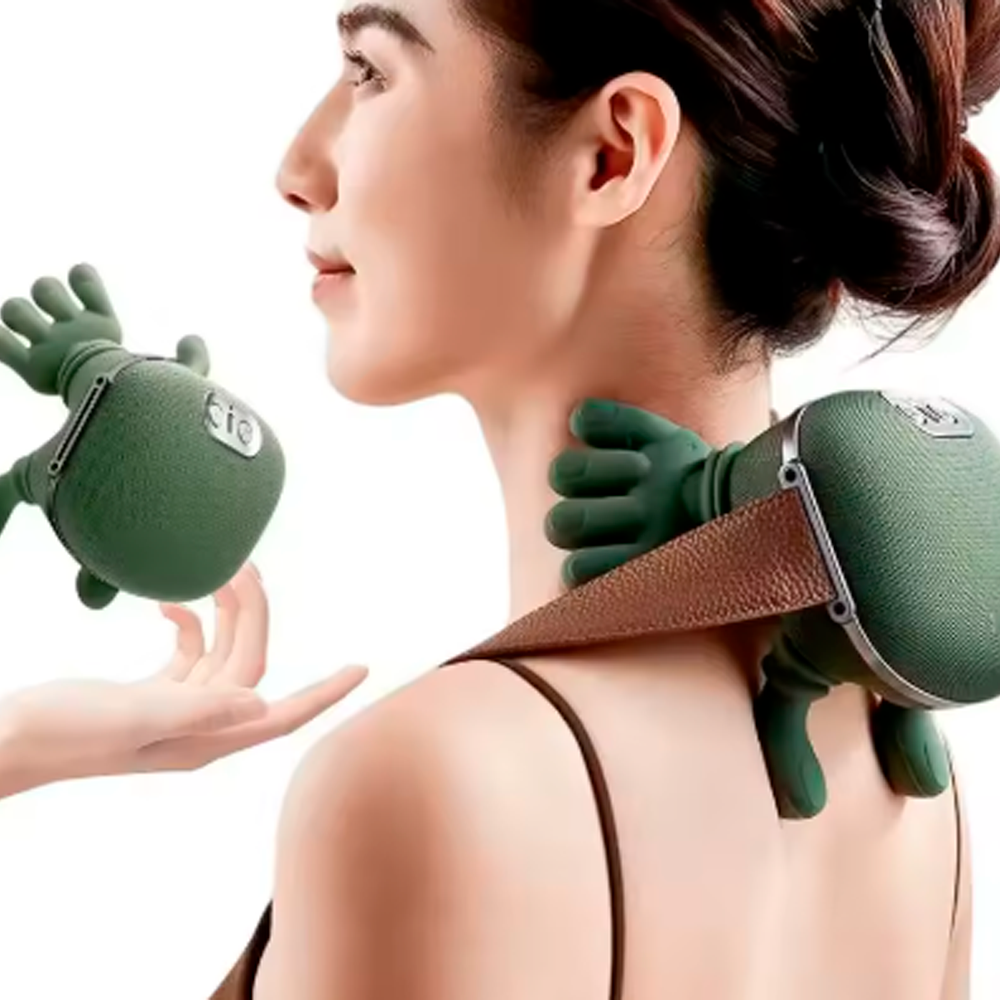Masajeador Cervical El ctrico Port til Manitos Con Calor Usb-0