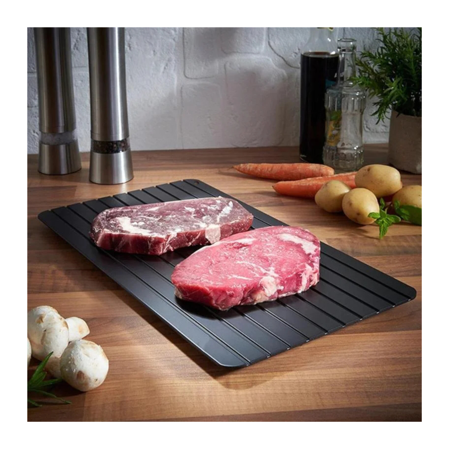 Bandeja Tabla De Aluminio De Descongelación Rapida-7