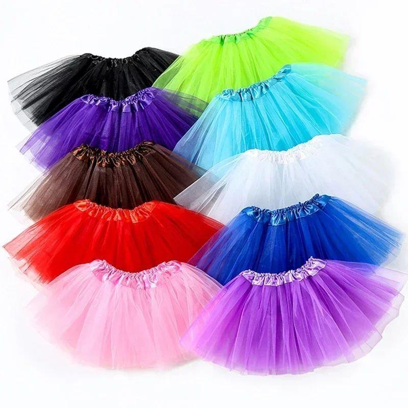 Falda Tutú Para Niñas Hasta 8 Años Disfraz Colores 30cm-2