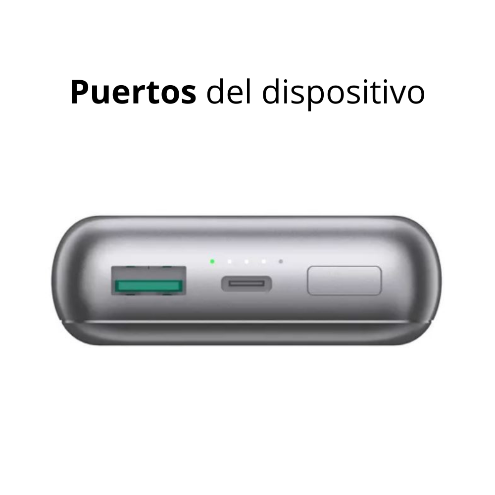 Cargador Vidvie Power Bank Ultra Rápida Aluminio 10.000 Mah-2