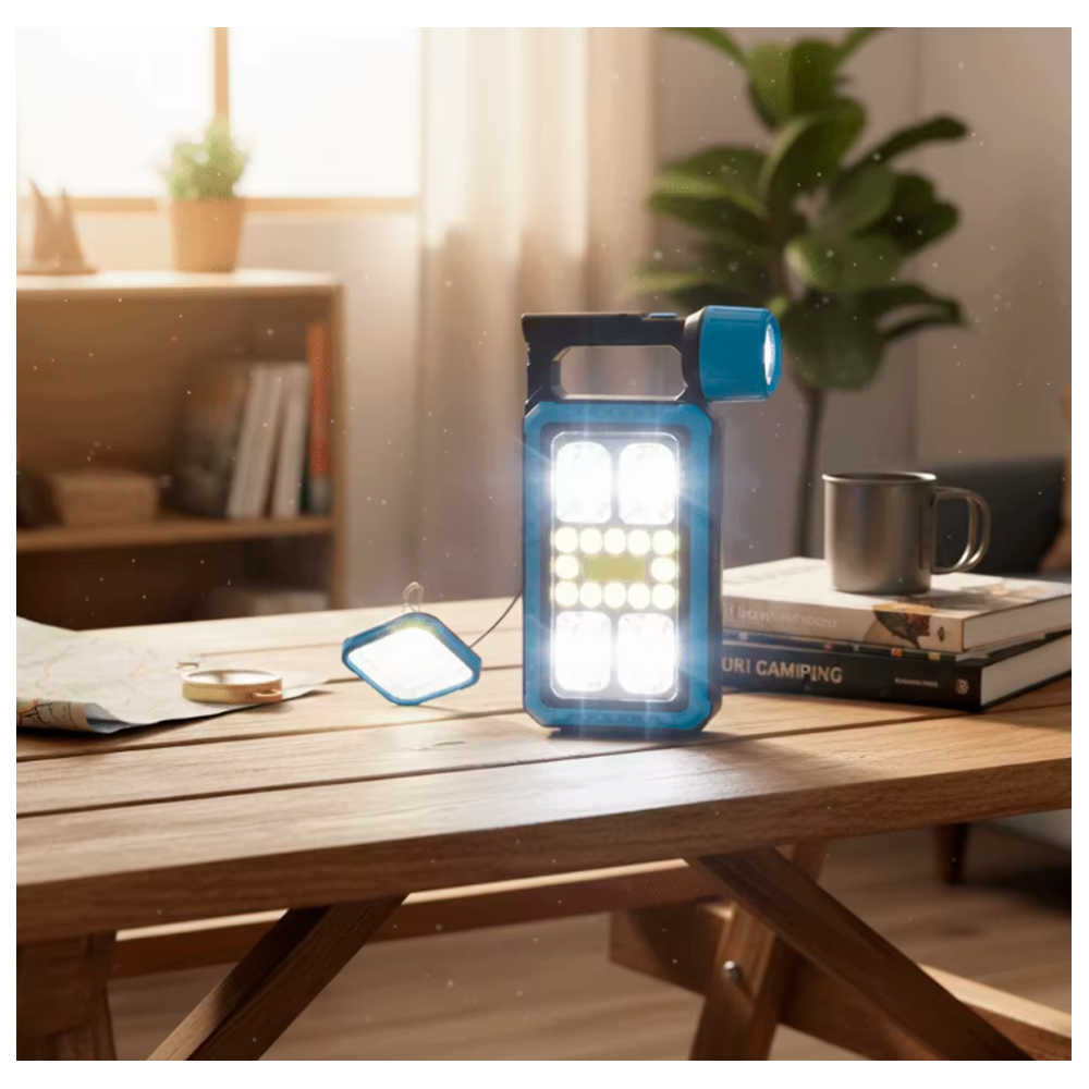Lampara Emergencia Recargable Linterna Led Camping Usb C 2 L-6