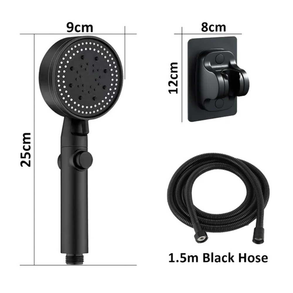 Cabezal Ducha Telefono Kit Con Manguera Y Soporte 3 Modos-1