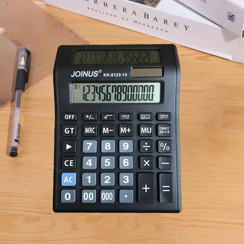 Calculadora Doble Pantalla Profesional De Mesa 12 D gitos-2