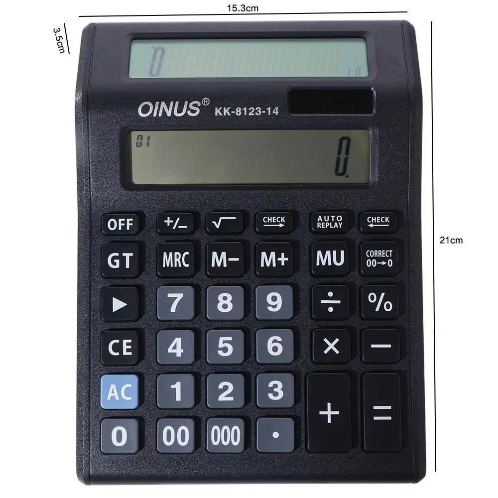 Calculadora Doble Pantalla Profesional De Mesa 12 D gitos-5