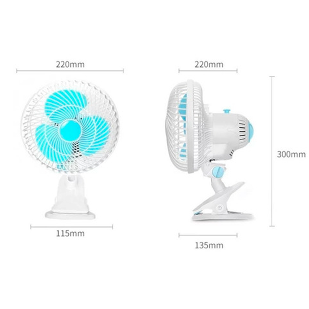 Mini Ventilador Oscilante 20w Pinza Indoor Grow -1