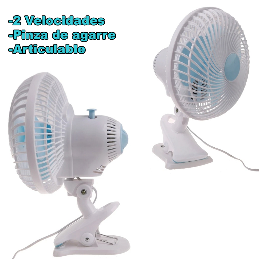 Mini Ventilador Oscilante 20w Pinza Indoor Grow -5