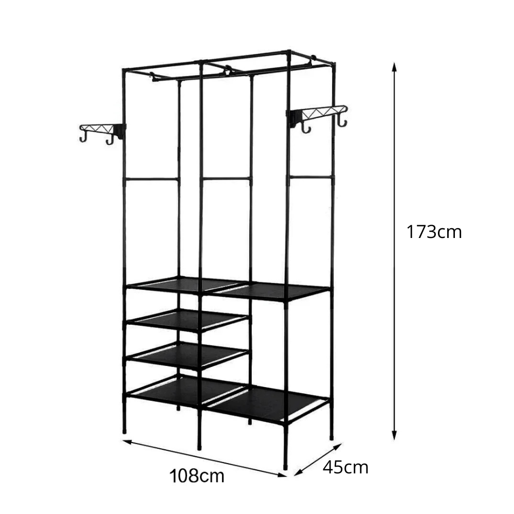 Perchero De Piso Para Organizador Ropa Rack Colgador-1