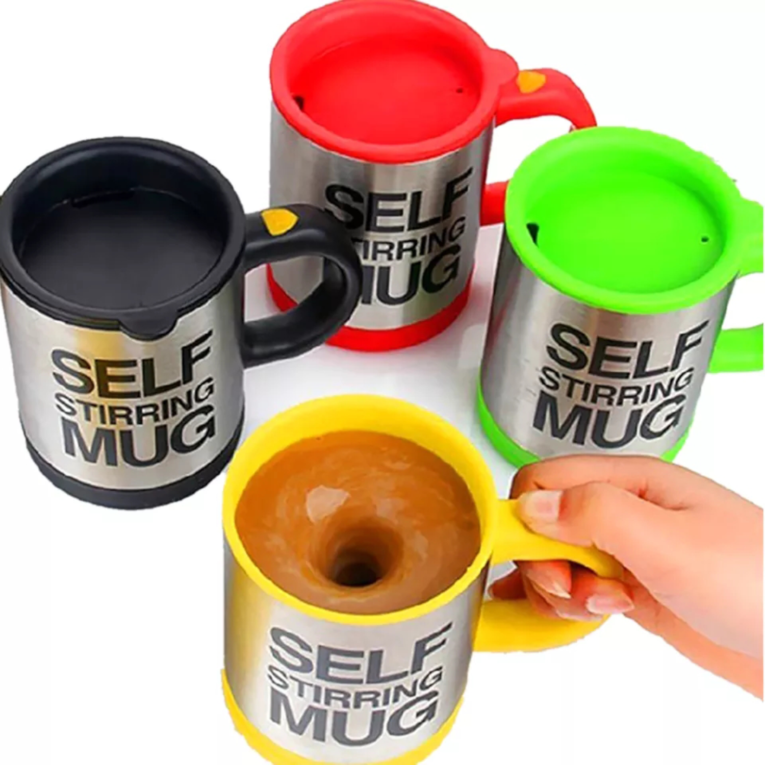 Taza Tazon Revolvedor Automatico Electrico Leche Cafe Bebida-7