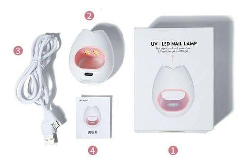 Mini Lampara Uv Manicure Led Uñas Usb Soft Gel 16w-2