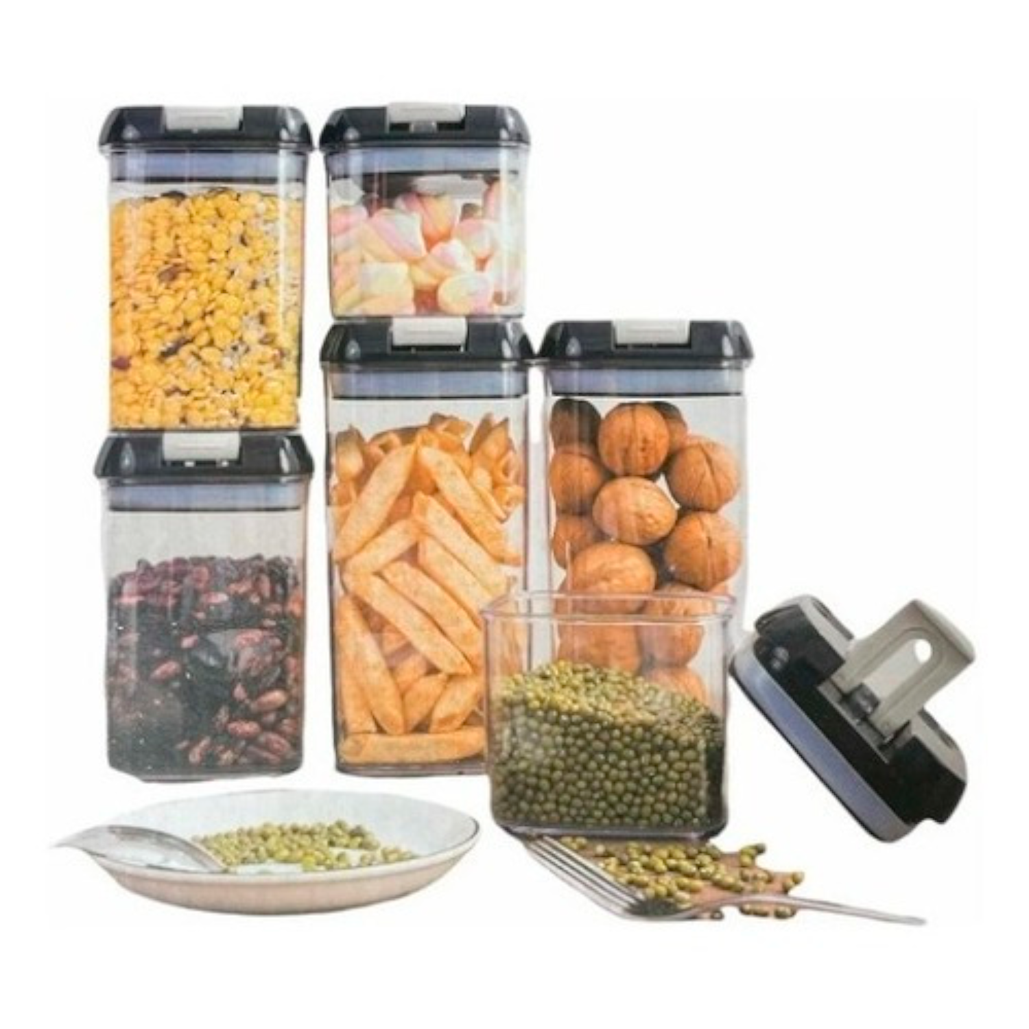 Taper Hermetico Para Comida Con Cubiertos  Táper p-4