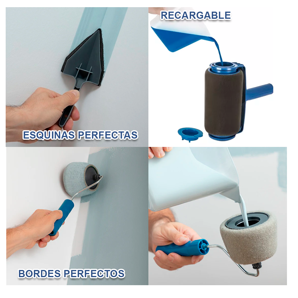 Rodillo Pintar Set Facil Antiderramante Recargable-2