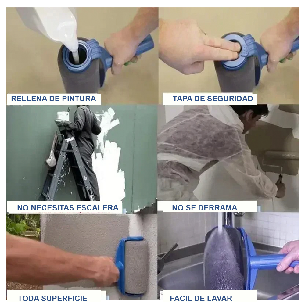 Rodillo Pintar Set Facil Antiderramante Recargable-4