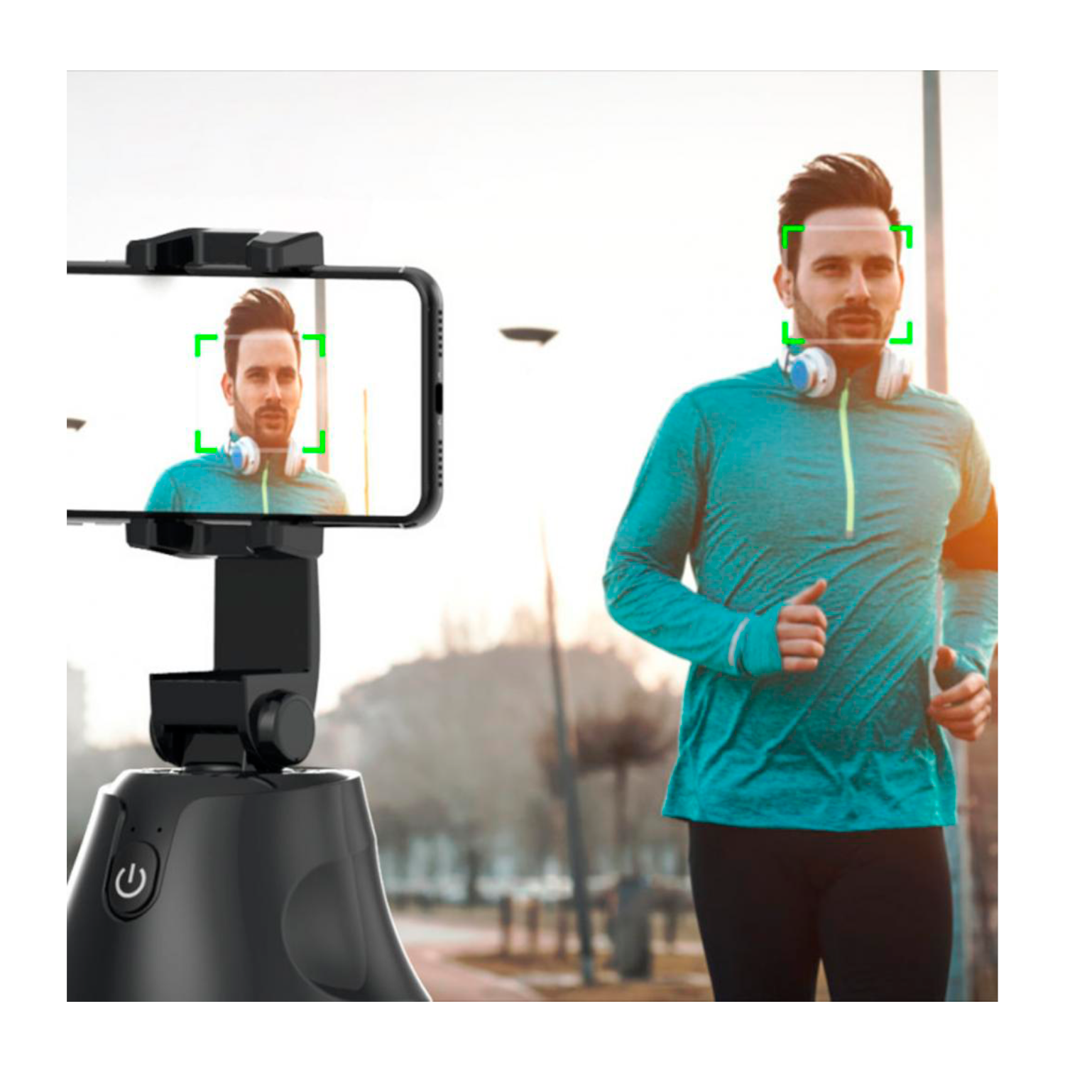 Soporte Celular Selfie Con Seguimiento Automatico 360-5