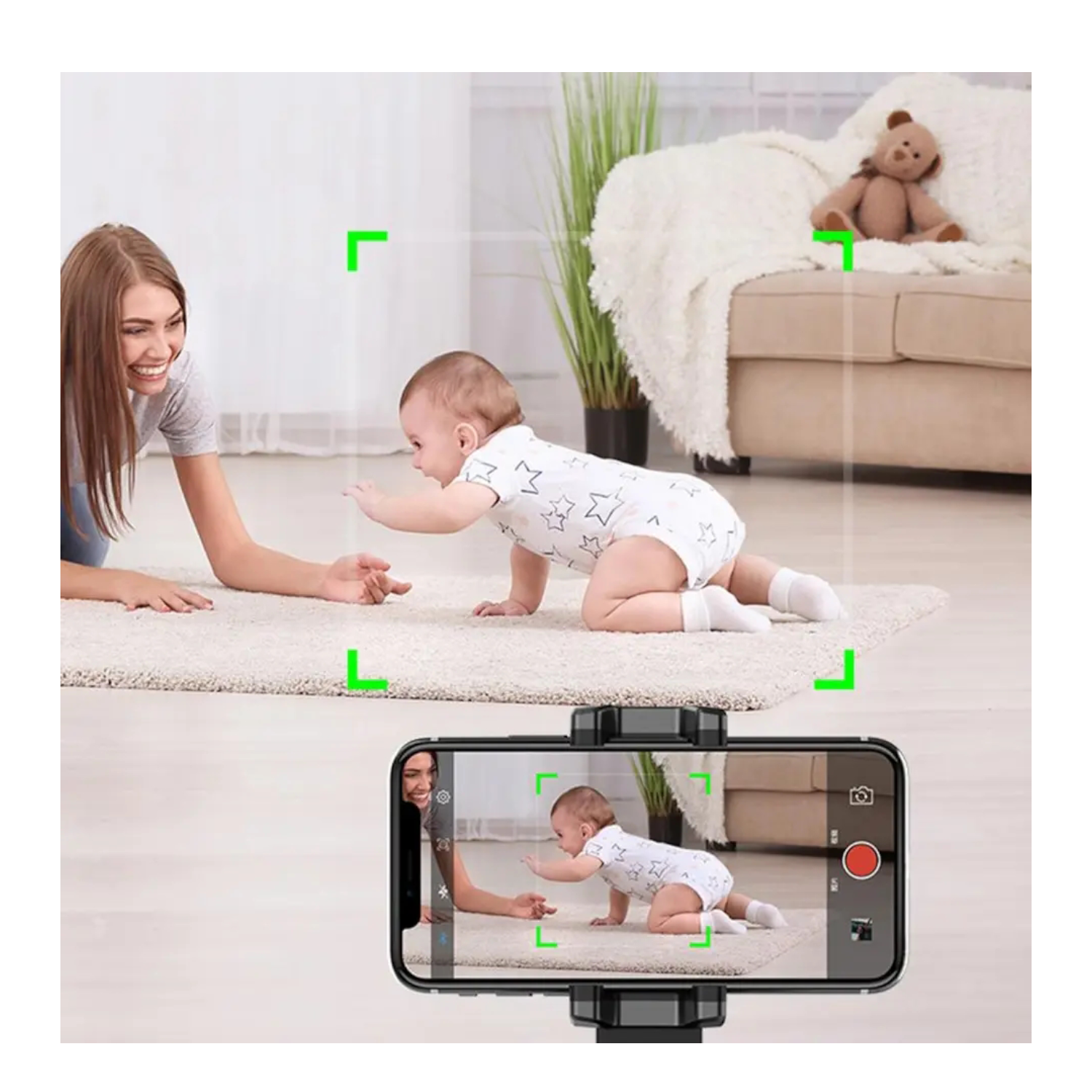 Soporte Celular Selfie Con Seguimiento Automatico 360-6