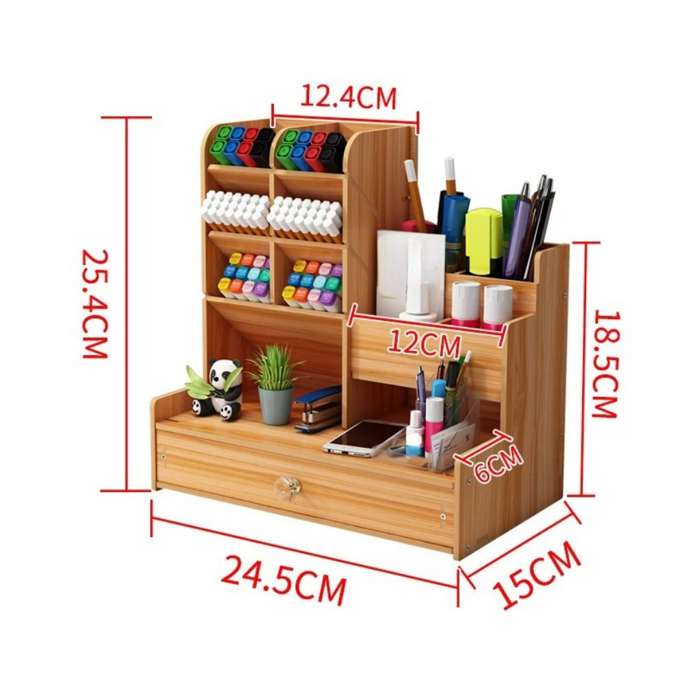 Organizador Para Escritorio De Madera Oficina-1
