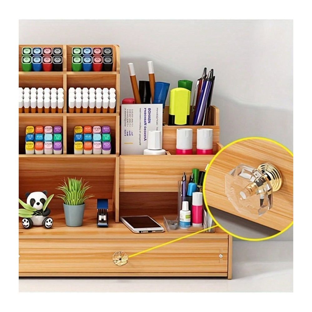 Organizador Para Escritorio De Madera Oficina-5