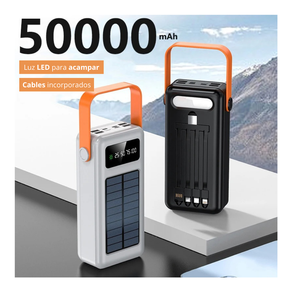 Power Bank 50000 Mah Usb Dual Celurares Portatil Color Blanco-6