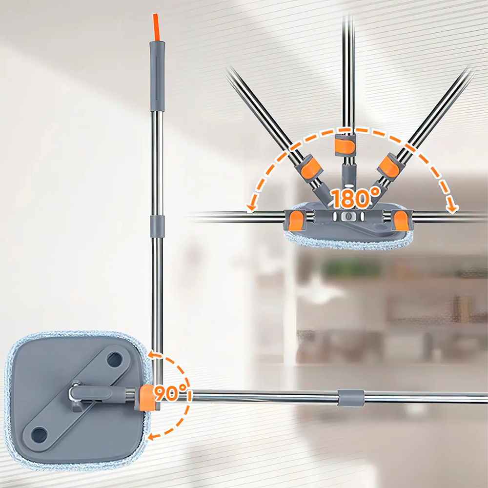 Trapero Giratorio Spin Mop 360 Con Balde Y 2 Repuestos Micro-7