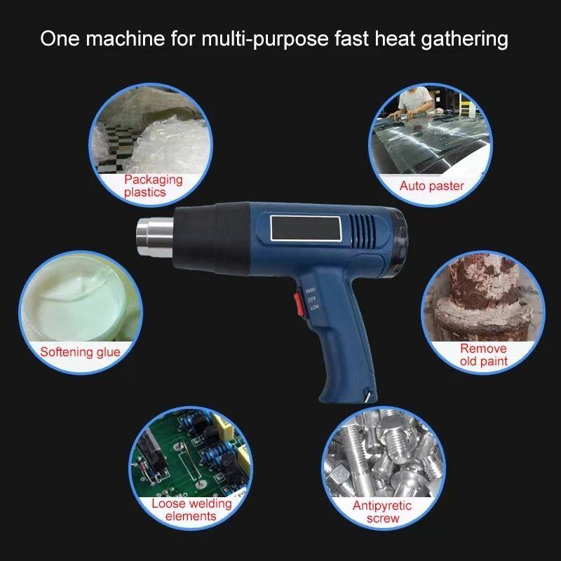 Pistola De Calor 2000w Aire Caliente 300-550 °c-6