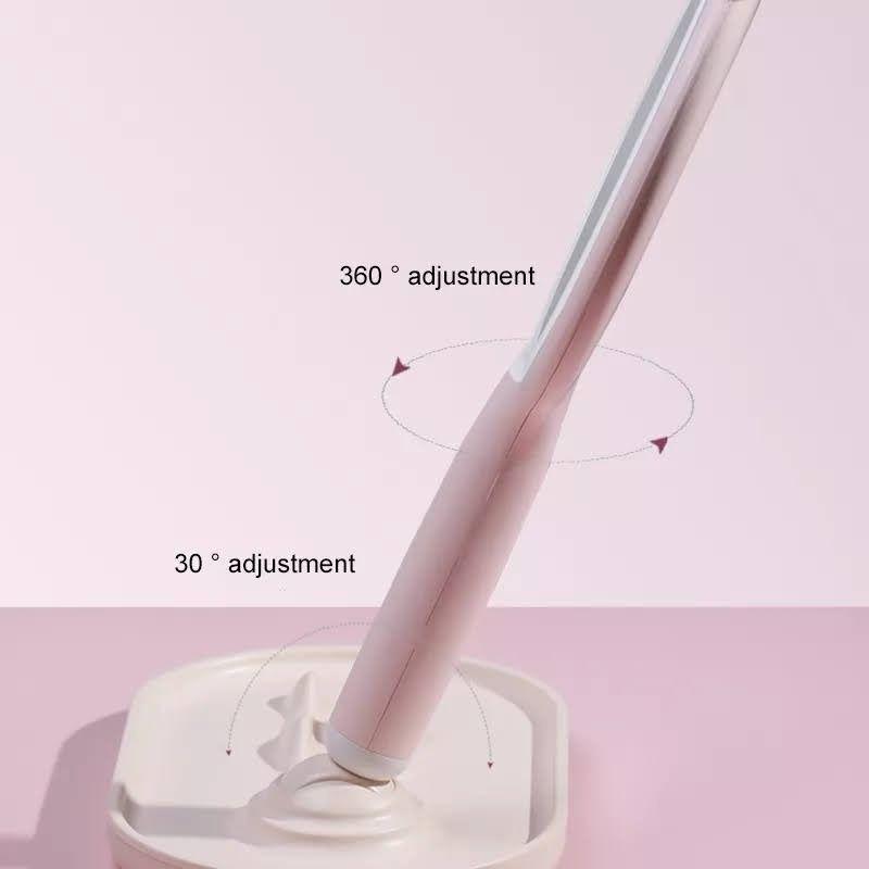 Espejo De Mano Led Recargable Usb Soporte Para Cel-5