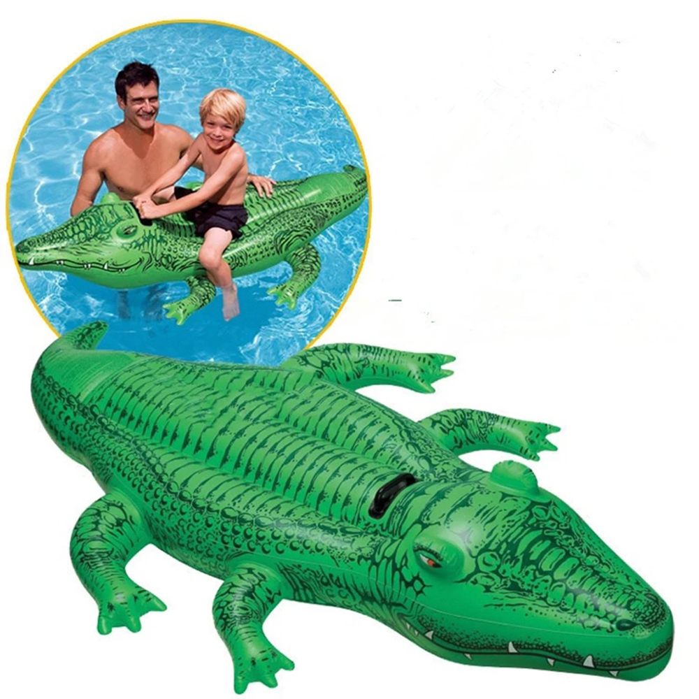 Flotador Cocodrilo Inflable Piscina-3