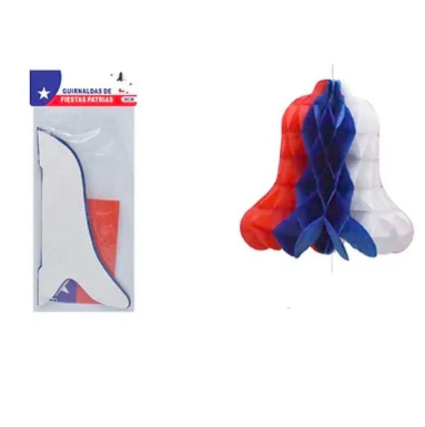Guirnalda Campana Fiesta Patrias Chile 40 cm-1