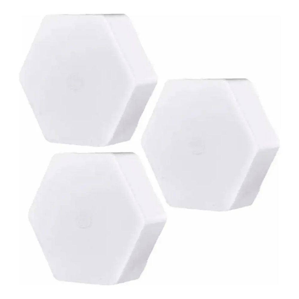Lampara Led Hexagonal Pared Con Control Remoto Pack 3 Luces-1