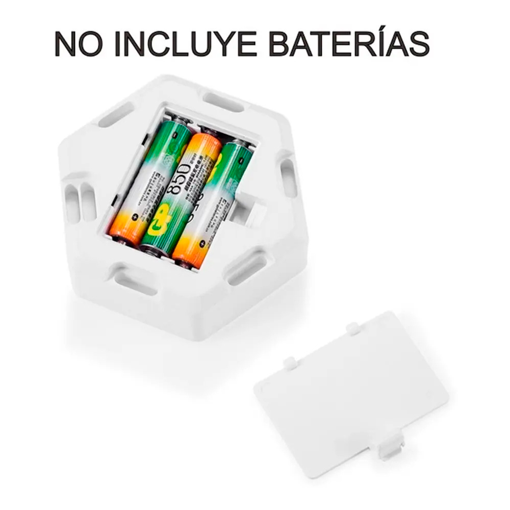 Lampara Led Hexagonal Pared Con Control Remoto Pack 3 Luces-2