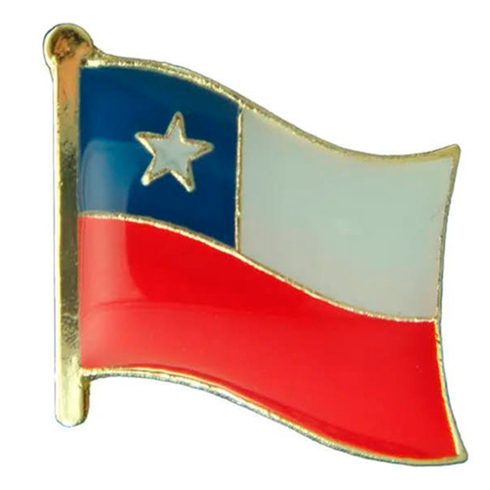 Set X12 Piocha Pin Bandera Chilena Metálica Broche Chile-3