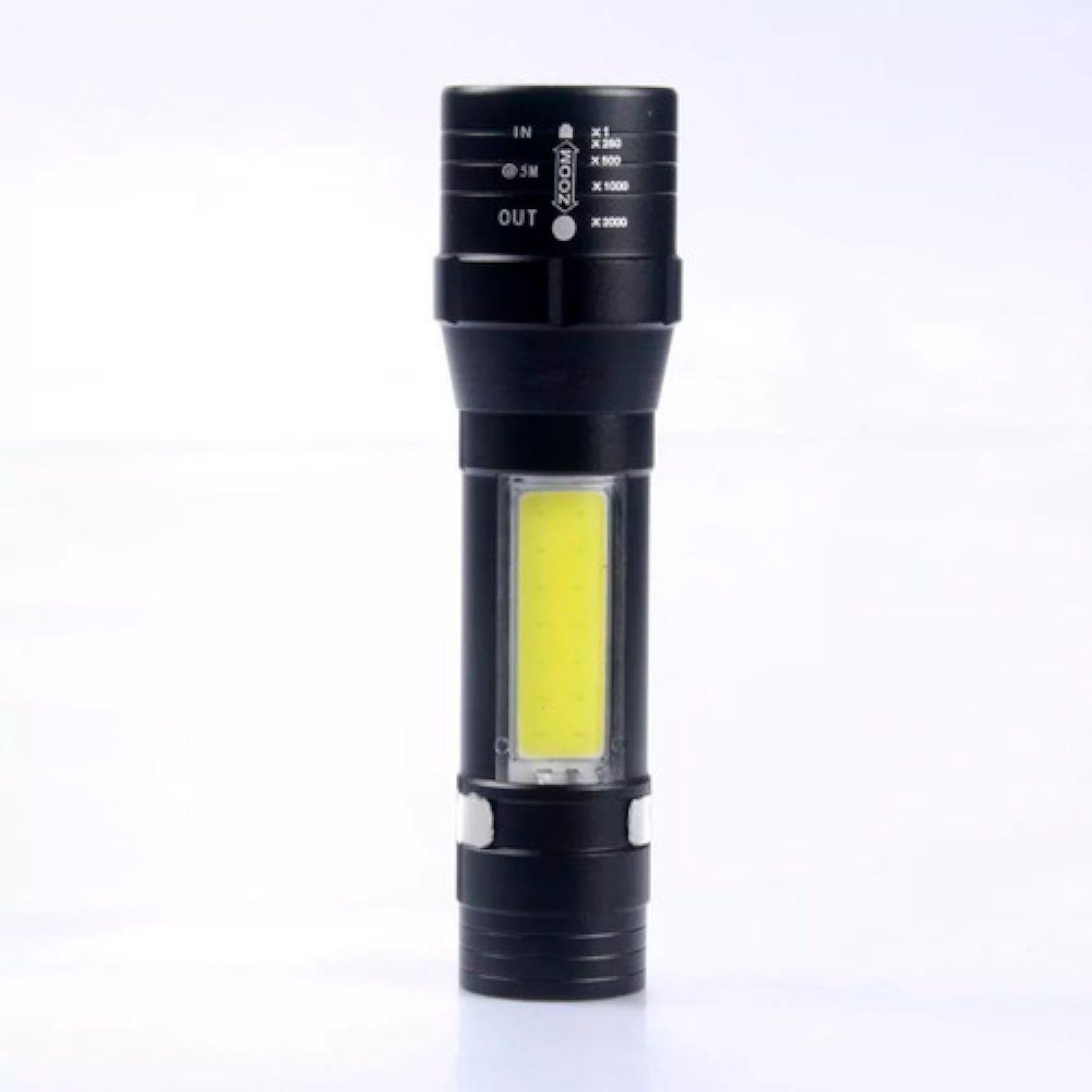 Mini Linterna Tactica Led Recargable Usb Luz Led -4