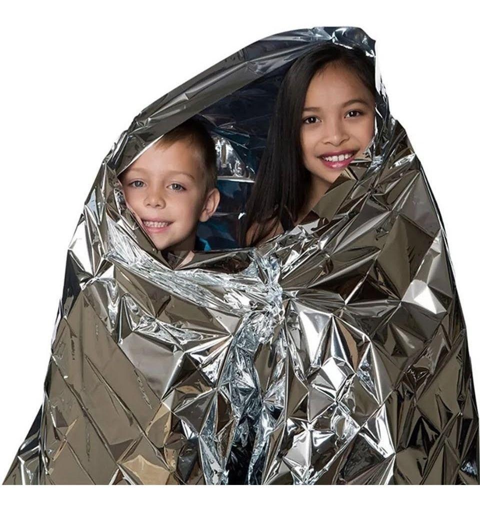 Manta Termica De Emergencia Aluminio Camping 130x2-4