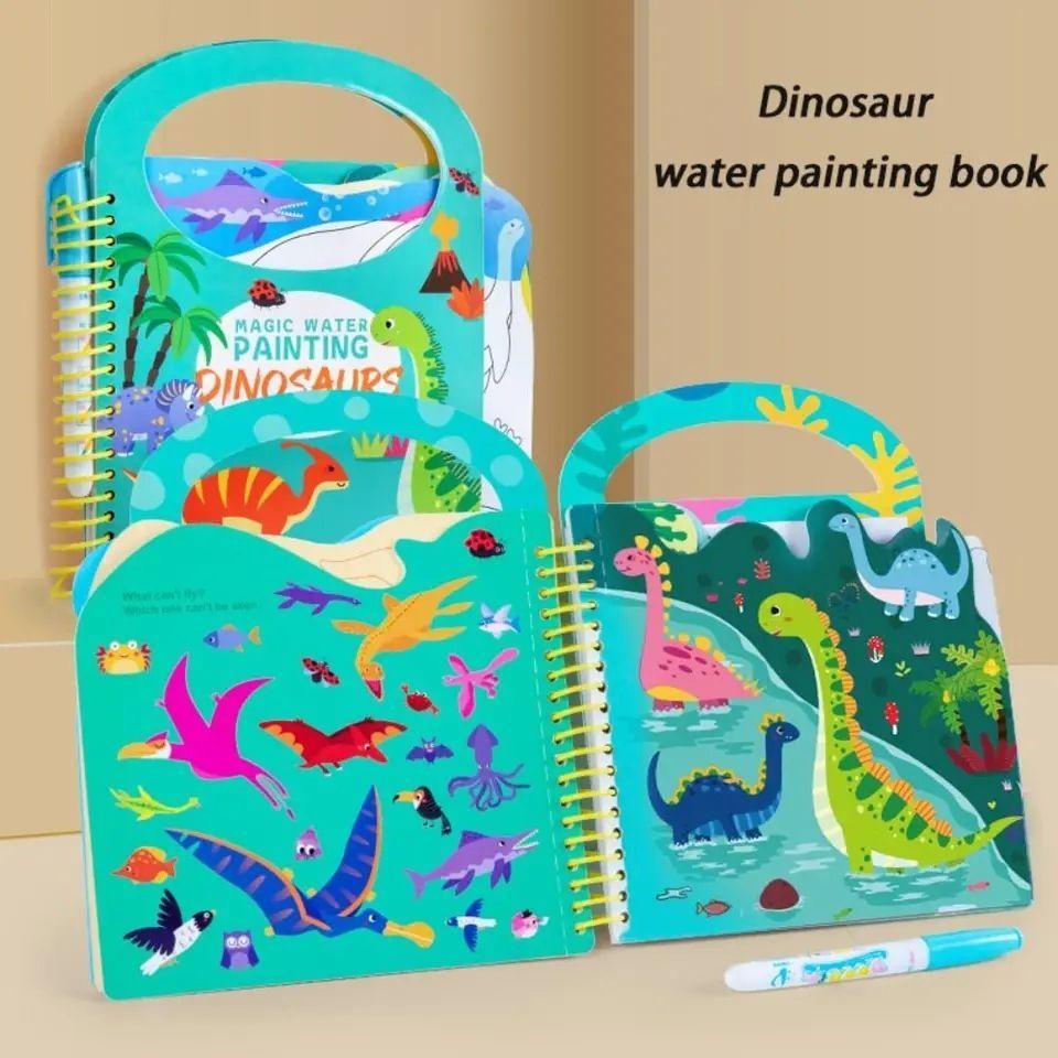 Libro Mágico Para Colorear Al Agua Reutilizable Dibujos-4