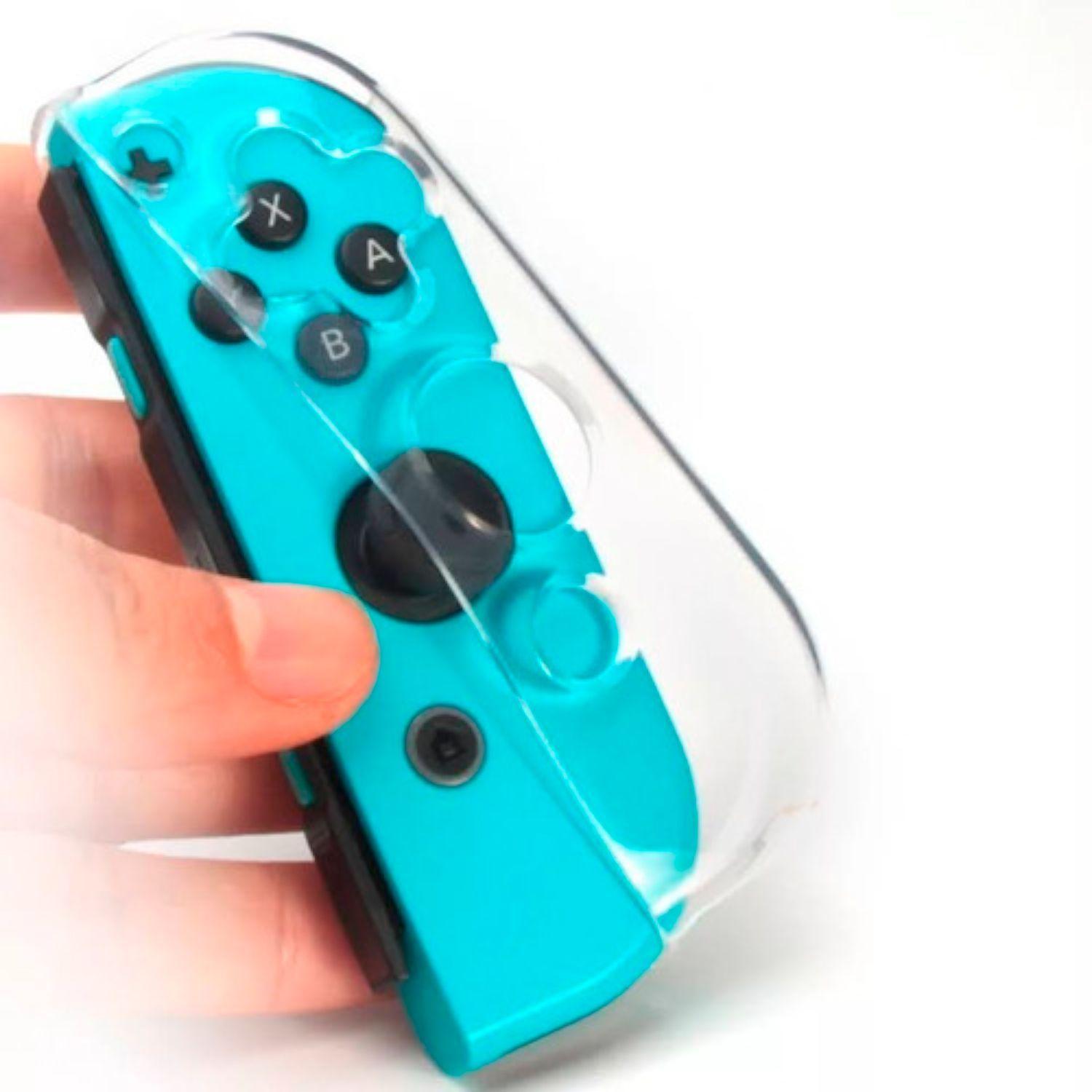 Kit 2 En 1 Protector N Switch Funda Joy Con Thumbs-3